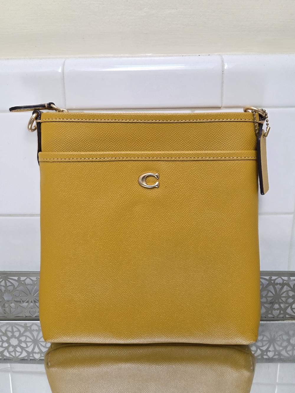 Coach Mustard Yellow Crossbody Bag - Women